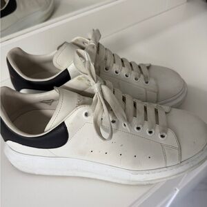 Alexander McQueen Oversized White and Black Sneakers 10 US / 43 EU